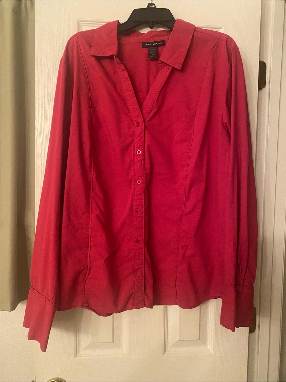 Ashley Stewart Pink Button-Down Shirt